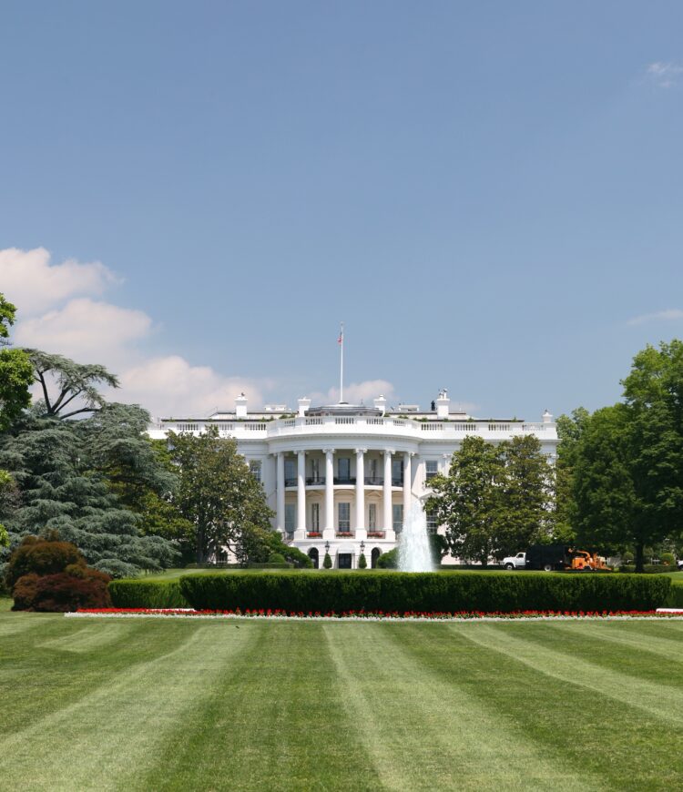 Front elevation view of the White House